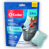 OCedar PACS Floor Cleaner, Spring Fresh Scent 24 Count | EnzymePowered Pods for StreakFree Cleaning on Wood, Tile & Laminat