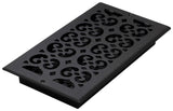 Decor Grates ST612W Scroll Design Wall/Ceiling Register, 6x12 Inches, Textured Black