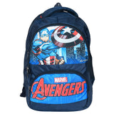 Kuber Industries Marvel Captain America Print School Bag For Kids|Stylish Standard Backpack S For Kids|Rexine Waterproof Shoulde