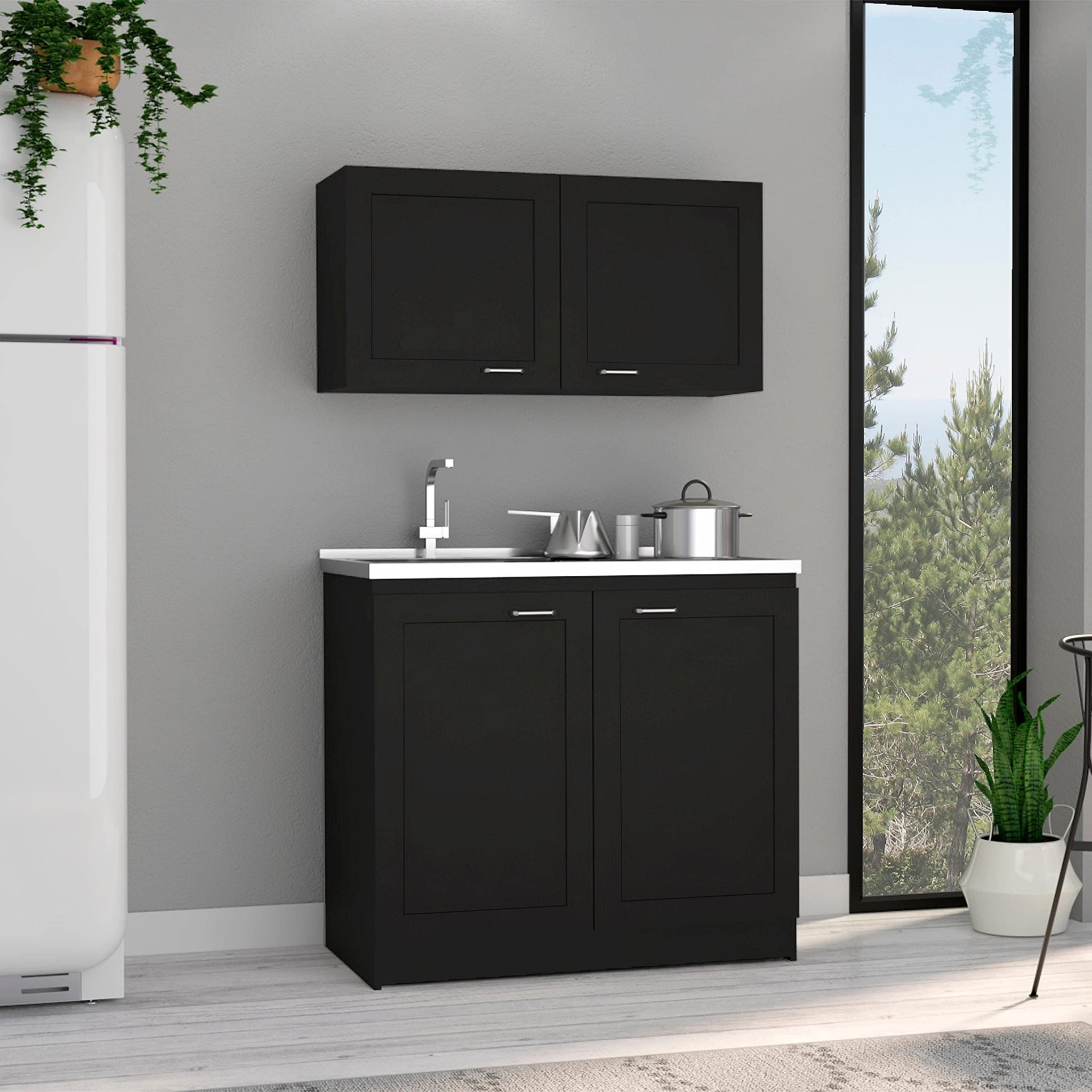 Zurich Cabinet Set -Kitchen -Black