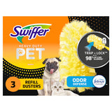 Swiffer Duster MultiSurface Pet Heavy Duty Refills with Febreze Odor Defense, 3Count
