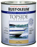 RustOleum 207003 Marine Coatings Topside Paint, Quart, Sand Beige 32 Fl Oz (Pack of 1)