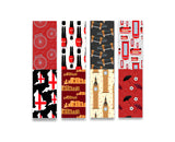 woopme Set of 4 Magnetic London Bookmark for Book Lovers Readers Students Gift Magnetic Page Clips Folding