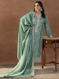 Libas Women'S Silk Blend Kurta Set (49516_Green_L)