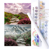 BAISITE Paint by Numbers Kit for Adults Beginners,16 Wx12 L 2 Pack Canvas for Painting Kits for Adults in Colorful Box-BAIPBN655