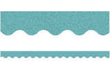 Ice Blue Glitz Scalloped Border Trim