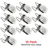Andustrial - Small Durable Clips/Clamps For Displaying Shawls, Leather Hides, Quilts, Mats, Rug Samples, Towels, Fabric On Wall