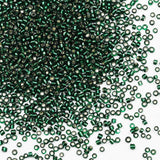Bulk Seed Beads 110 Grams About 9800pcs, 2mm 12/0 Dark Green Glass Craft for Making Earrings, Bracelets, Pendants, Waist Jewelry