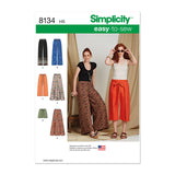 Simplicity 8134 Easy to Sew Womens Pants and Shorts Sewing Pattern Kit, Sizes 614