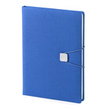 Regal Premium A5 Pu Leather Notebook Diary Journal With Metal Accessorised Elastic Band Closure, 192 Pages, 80 Gsm (Azure Blue)