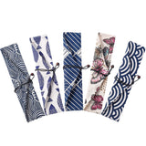 5 Pcs Straw Carrying Pouch Kit, Chopstick Case, Reusable Straw Bag, Portable Travel Bag for Stainless Steel, Glass, Silicone, Ba