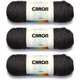 Caron Bulk Buy Simply Soft Heather Yarn (3Pack) Charcoal H9700H9508
