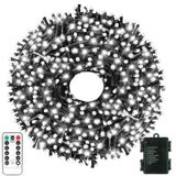 Green Convenience Christmas Lights 33ft 100LED Battery Operated String Lights with USB or Battery Powered Waterproof for Indoor 