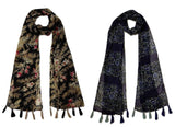 Ms Fashion WomenS Printed Designer Chiffon Stoles Multicoloured Pack Of 2 (S059)