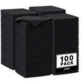 AIDEA Microfiber Cleaning Cloth Black 100PK, Microfiber Towels 11.5inch11.5inch