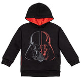 STAR WARS Darth Vader Big Boys Fleece Pullover Hoodie with Pockets Black 1820