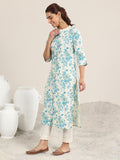 Libas Women'S Cotton Printed Regular Kurta (29416O Off White Off White M