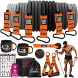 Resistance Bands, 300LBS Exercise Bands with Handles, Workout Bands with Door Anchor and Ankle Straps, Heavy Fitness Bands for T