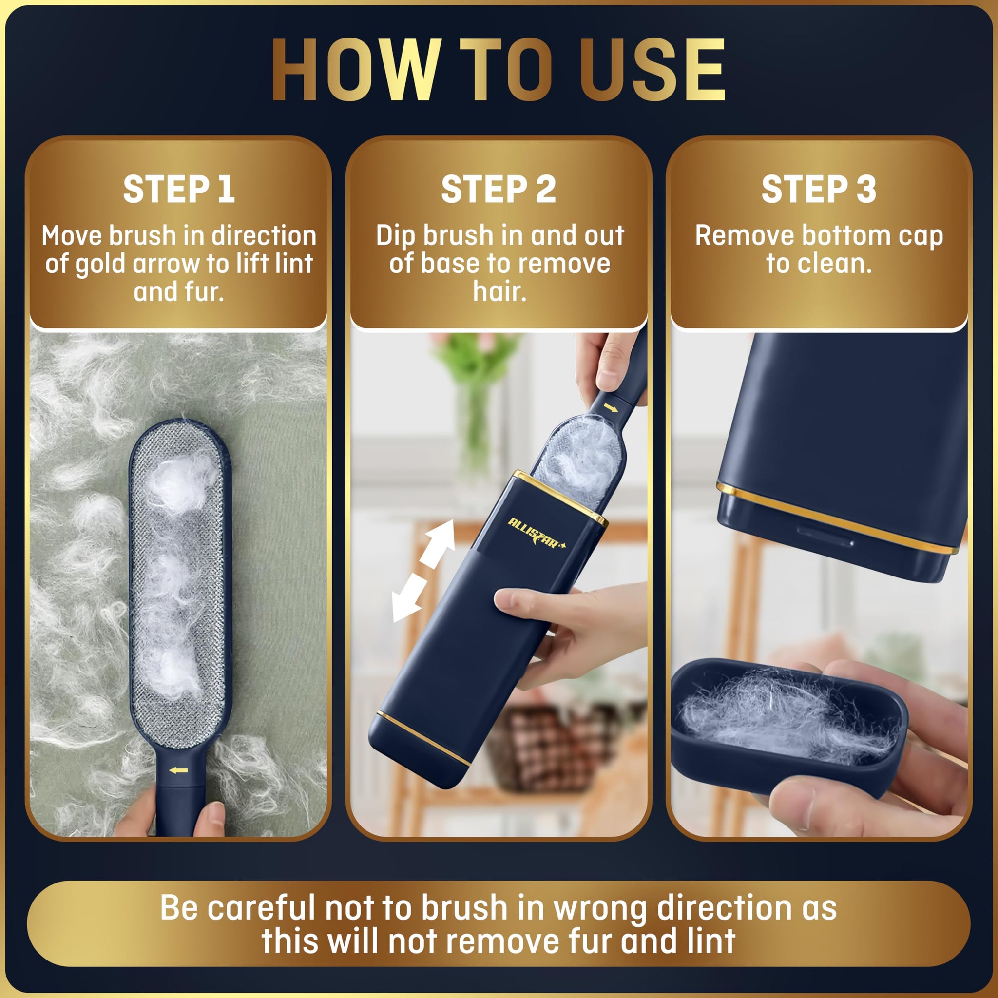 Lint Brush, Lint Remover, and Pet Hair Remover for Laundry, Clothes, Couches, Car Seats, Furniture and Fabric. Reusable Dog and