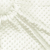 Homiest Minky Dot Fabric by The Yard, 5 Yards x 60 Inch Wide, White Color, Soft Cuddle Minky Fabric for Baby Blanket, Pillow Cov