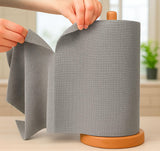 WOPIX Microfiber Cleaning Cloth Roll 20 Reusable TearAway Towel Sheets for Kitchen, Home, Car, Glass, and Surfaces Washable