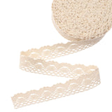 Beige Lace Ribbon Cotton Lace Trim Crochet Sewing Lace for Gift Package Wrapping, Scrapbooking Supplies