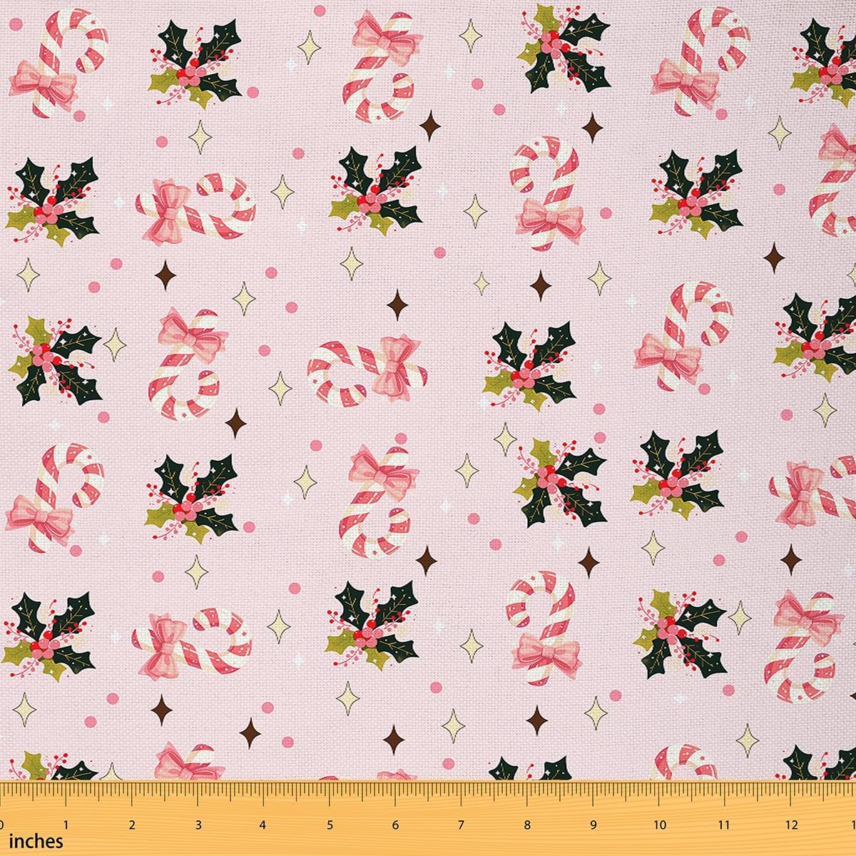 Feelyou Merry Christmas Fabric by The Yard 5 Yard Kids Bow Upholstery Fabric for Chairs for Boys Girls Teens Holiday Gift Waterp