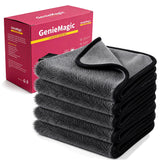 5 Pack Genie Magic Cleaning Cloth for Kitchen, Mirrors,Bath & Car