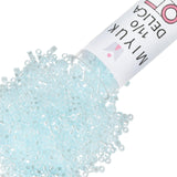 Miyuki Delica Seed Beads - Size 11/0 (1.6 mm), DB0239, Crystal Light Aquamarine, 7.2 g, Approx. 1440 Beads, Made in Japan