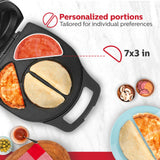 Holstein Housewares - Non-Stick Omelet & Frittata Maker, Stainless Steel - Makes 4 Individual Portions Quick & Easy (Black/Stain