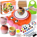 Insnug Pottery Wheel for Kids - Arts and Crafts for Kids Ages 8-12,Kid Pottery Wheel Kit Toys with Modeling Clay Sculpting Tools
