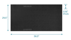 Teeter Heavy-Duty Equipment Mat for FreeStep Recumbent Cross Trainer, Power10 Rower, and FitForm Strength Trainer