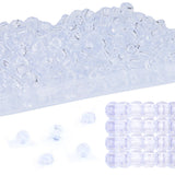 Deinduser Bulk Pony Beads with Storage Box - Clear & Rainbow Pony Beads for Bracelets, Crafts, Hair Braids & Jewelry Making (800
