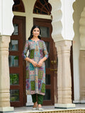 Anni Designer Women'S Rayon Blend Straight Printed Kurta With Pant (Nimmi Green_Xxl_Green_Xx-Large),Green,2XL,,,