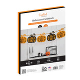 Crafted by PrintWorks Halloween Cardstock 8.5 x 11 50 Sheets Black and Orange Cardstock Paper Ideal for School and Craft