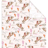 FYSUIMU 6 Sheets Western Cowgirl Wrapping Paper Not Roll Pink Cowgirl Horse Cactus Gift Wrap Paper Folded Flat for Birthday