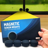 Powerful Magnetic Weights for Any Screen Door Mesh - Keeps Your Screen 100% Sealed with Smooth Closure - Heavy Magnets Reinforce