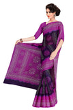 Tamaira Fashion Womens Plain Weave Pure Cotton Saree Without Blouse Piece(1856_Purple)