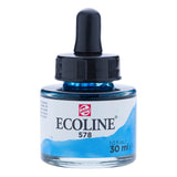 ?????????(Talens Japan) Tarens T1125-5781 Eco Line Color Ink, 1.0 fl oz (30 ml), Set of 3, Sky Blue Cyan