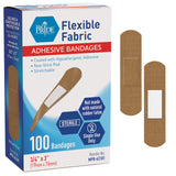 MED PRIDE Hypoallergenic Fabric Adhesive Bandages for Sensitive Skin, Latex & Rubber Free, Nonstick Pad, Sterile, Individually W