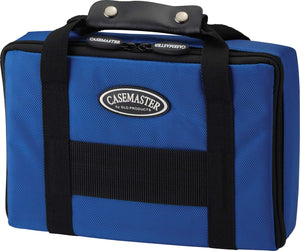 Casemaster By Gld Products Classic Nylon Dart Carrying Case For Steel And Soft Tip Darts, Holds 12 Darts Numerous Other Accessories Via Generous Storage Pockets, Tubes And Boxes, Blue, 1
