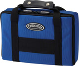 Casemaster By Gld Products Classic Nylon Dart Carrying Case For Steel And Soft Tip Darts, Holds 12 Darts Numerous Other Accessories Via Generous Storage Pockets, Tubes And Boxes, Blue, 1