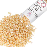Miyuki Delica Seed Beads - Size 11/0 (1.6 mm), DB1571, Opaque Pear AB, 7.2 g, Approx. 1440 Beads, Made in Japan