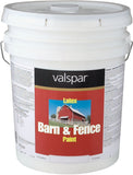 Valspar 312510 Barn and Fence Latex Paint, 5Gallon, Red