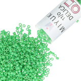Miyuki Delica Seed Beads - Size 11/0 (1.6 mm), DB2126, Duracoat Opaque Fiji Green, 7.2 g, Approx. 1440 Beads, Made in Japan