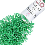 Miyuki Delica Seed Beads - Size 11/0 (1.6 mm), DB0655, Dyed Opaque Kelly Green, 7.2 g, Approx. 1440 Beads, Made in Japan