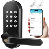 Keyless Entry Keypad Electronic Door Lock: Sifely Digital Smart Lock with Code, Electric Deadbolt Door Knob/Handle for Front, In