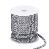 PH PandaHall 59 Feet 5mm Twisted Silk Ropes 3-Ply Decorative Rope Polyester Twine Cord Honor Cord Satin Shiny Cord String for Ha