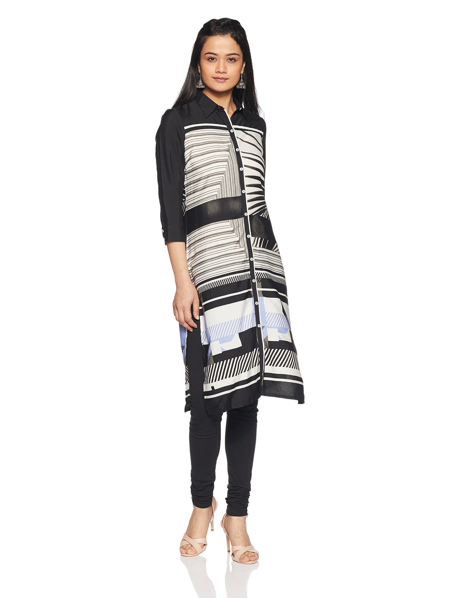 W For Woman Women'S Straight Kurta (16Fe15688-57572_White_8)