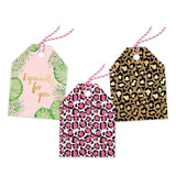 Pro Supply Global Pre Strung Gift Tag Variety Pack (Leopard Prints, 24 Count)